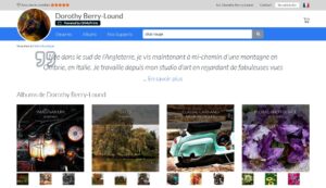A screenshot showing the top of Dorothy Berry-Lound's art store on OhMyPrints